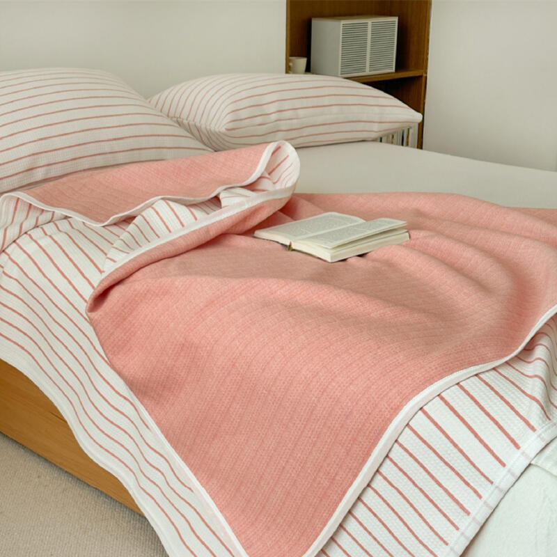 3color casual stripe summer quilt