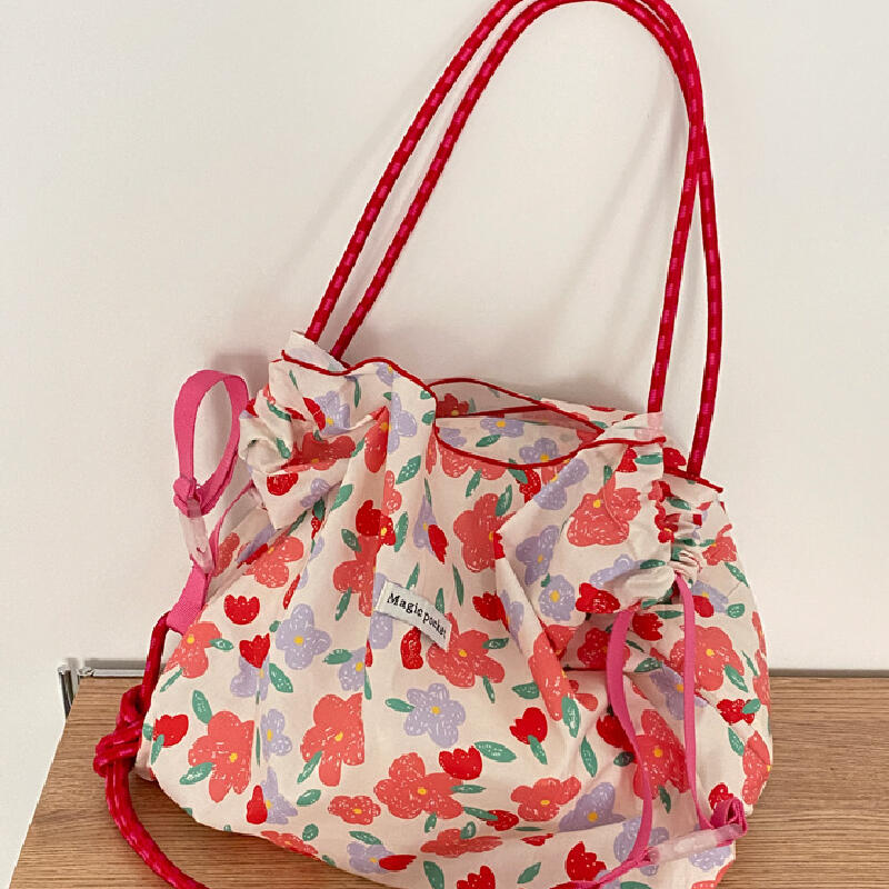 3design vivid floral tote bag