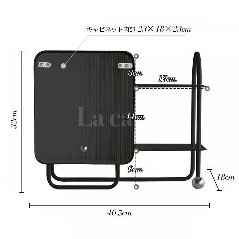 Lustro Noir Cabinet(2colors)