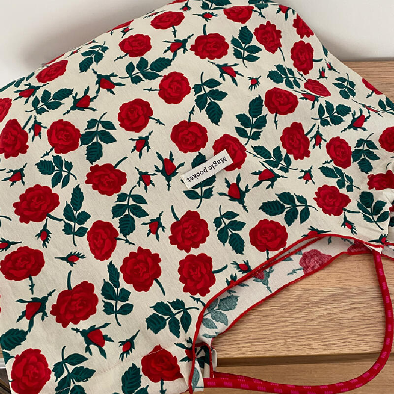 3design vivid floral tote bag