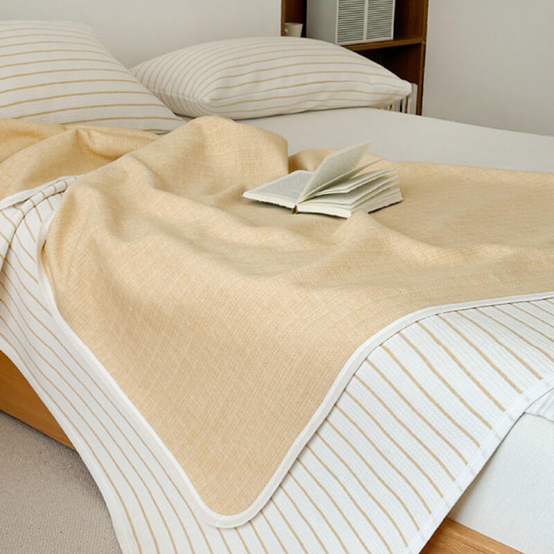 3color casual stripe summer quilt