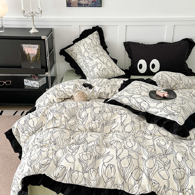 15design frill flower bedlinen set