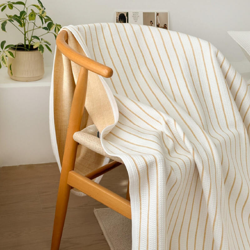 3color casual stripe summer quilt