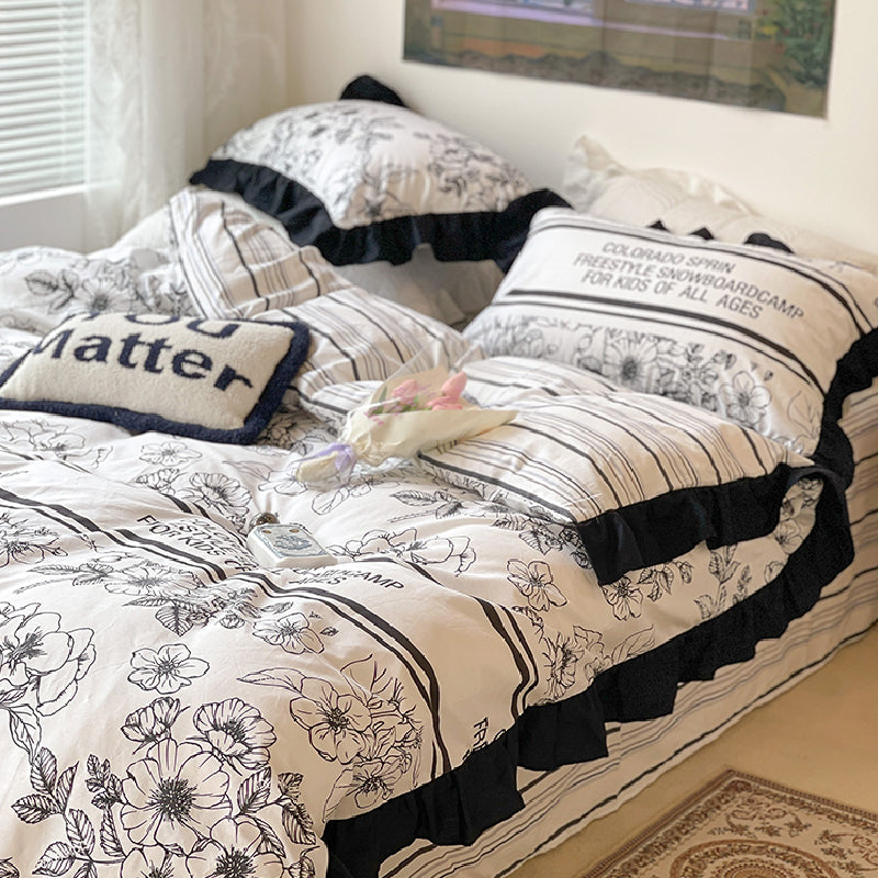 15design frill flower bedlinen set