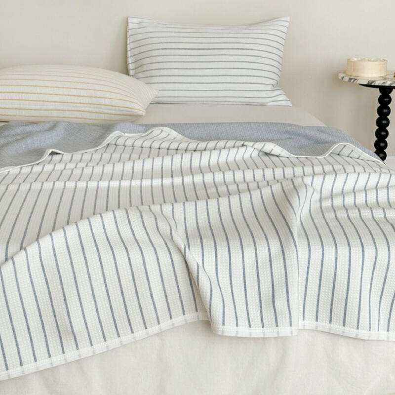 3color casual stripe summer quilt