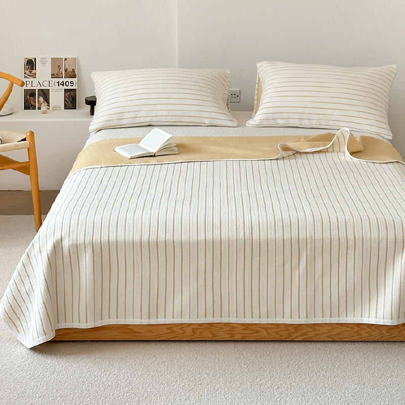 3color casual stripe summer quilt