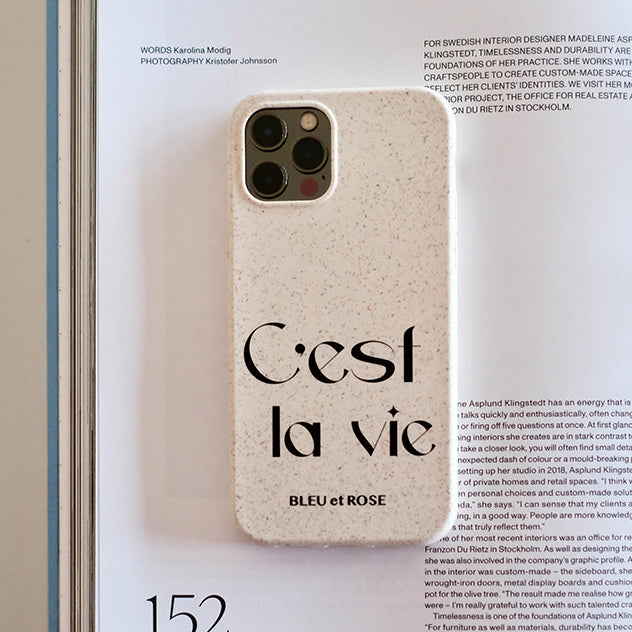 2color stone logo iPhone case