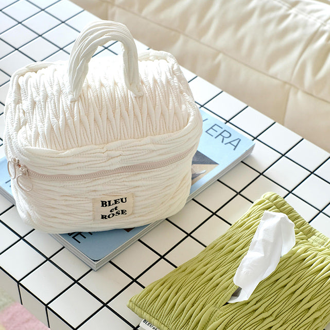 2color fine stitch pouch