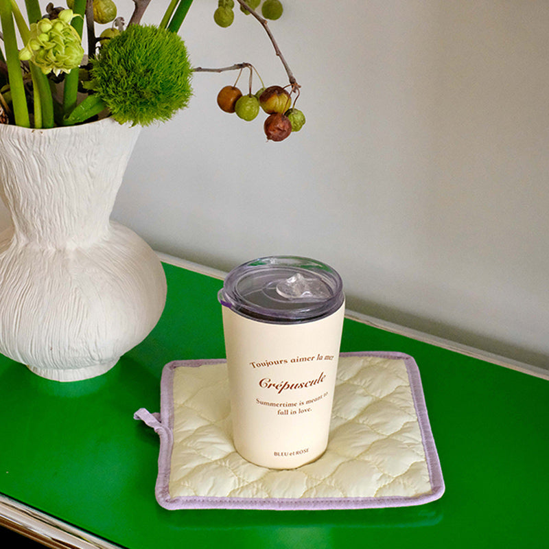 2color quilting coaster