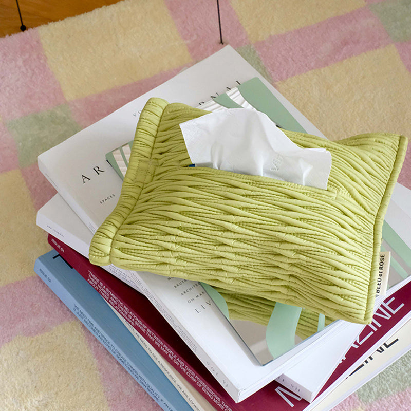 2color fine stitch tissue case