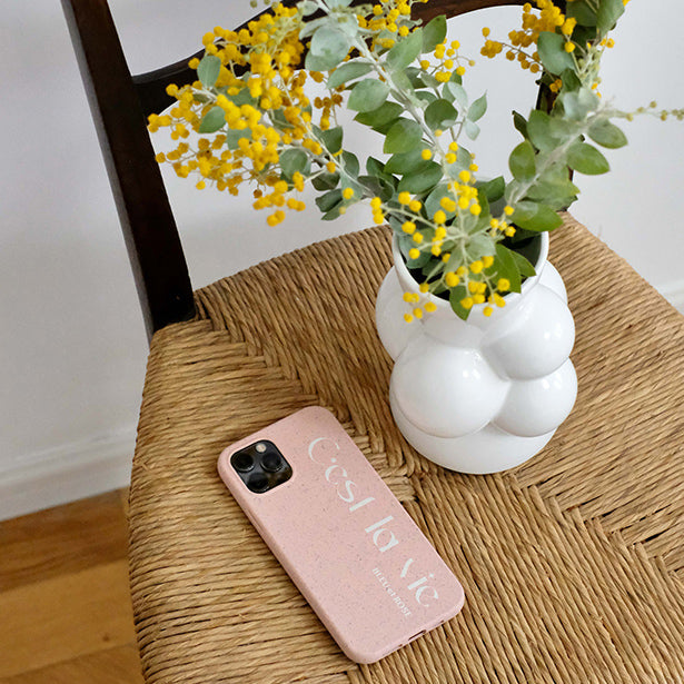 2color stone logo iPhone case