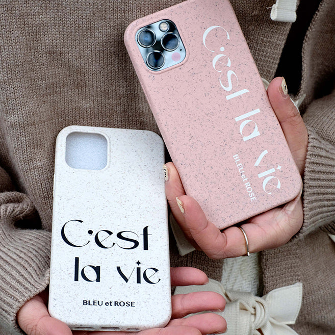 2color stone logo iPhone case