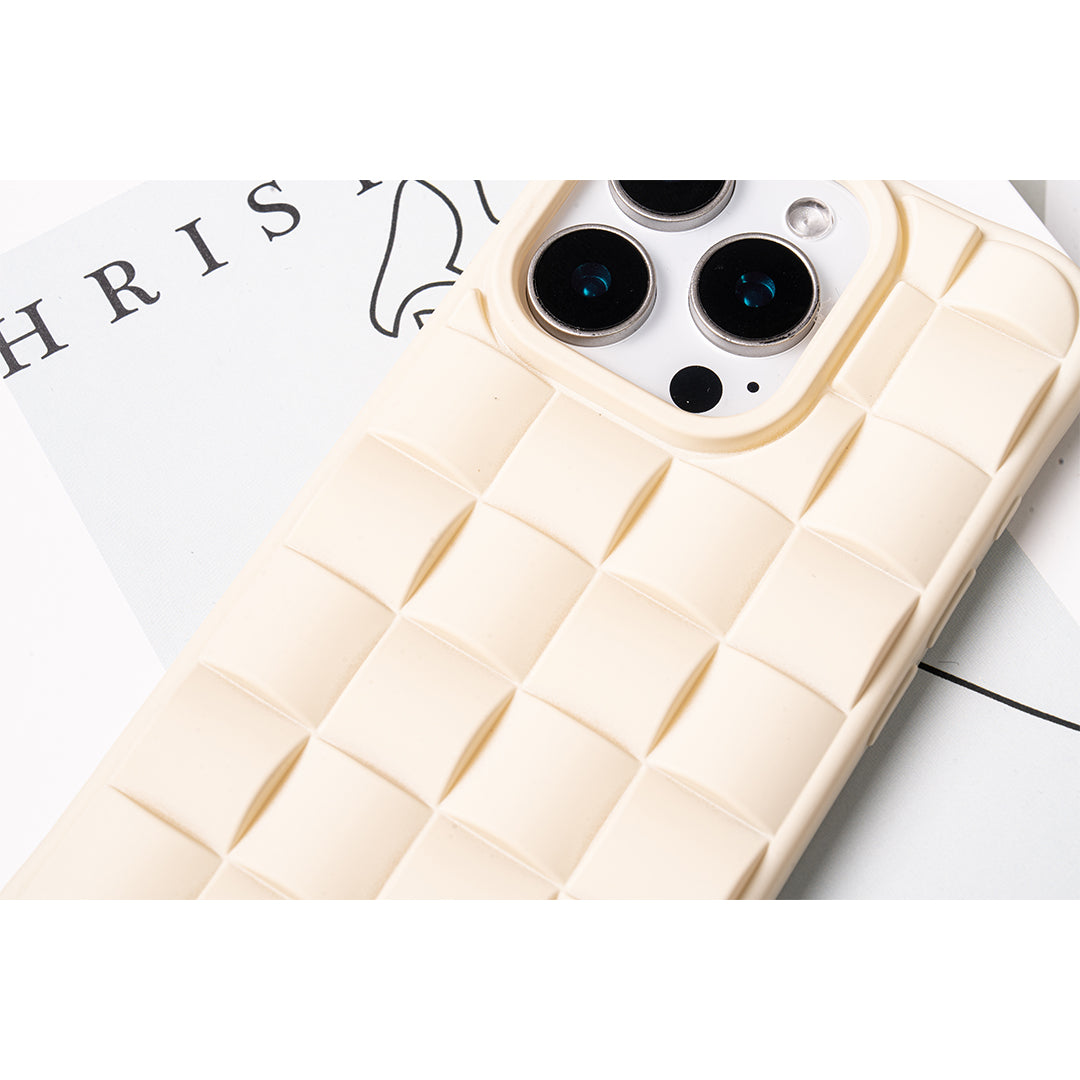 Waffle Grid Soft iPhone Case