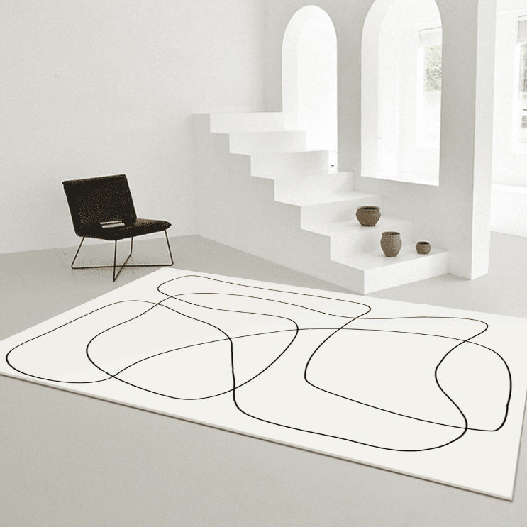 【即納】3design simple modern square carpet / 120×160cm , B