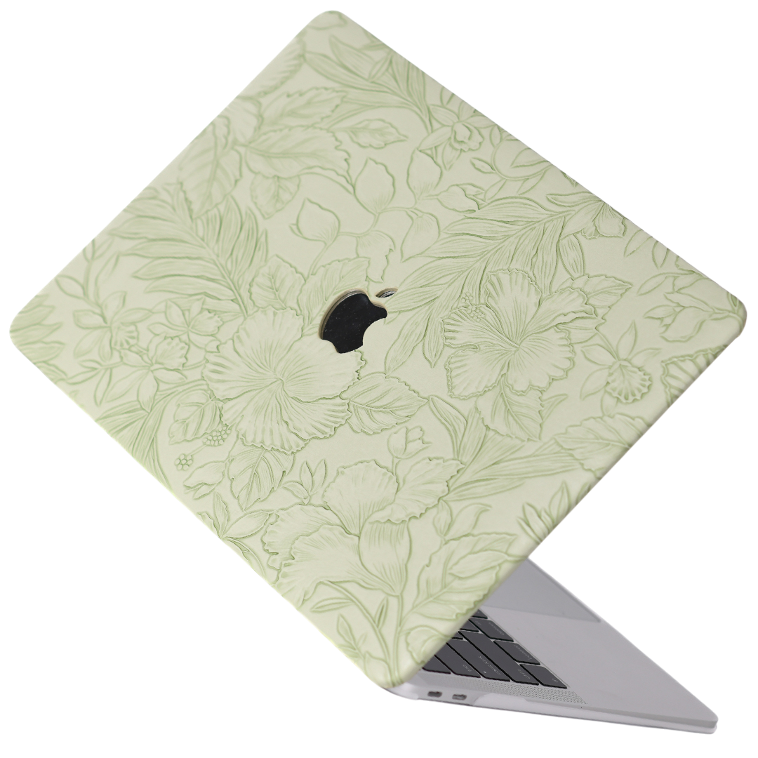 Floral Line Art MacBook Case(2colors)