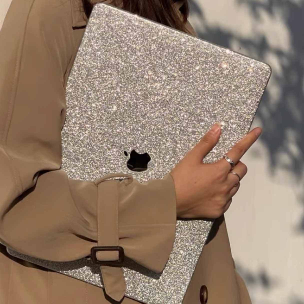 silver galaxy mac book case
