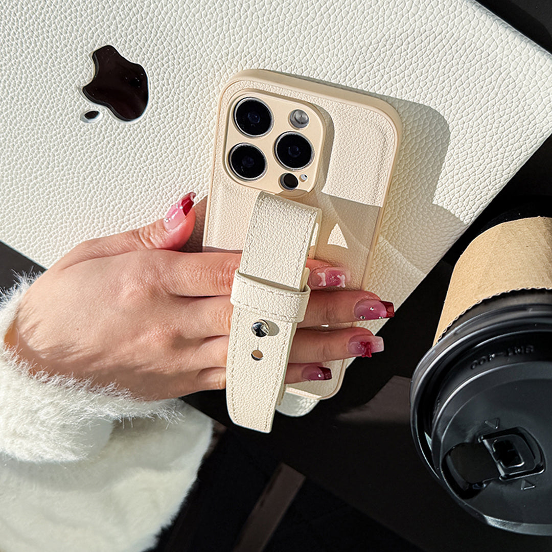 Classic Band Leather iphone Case