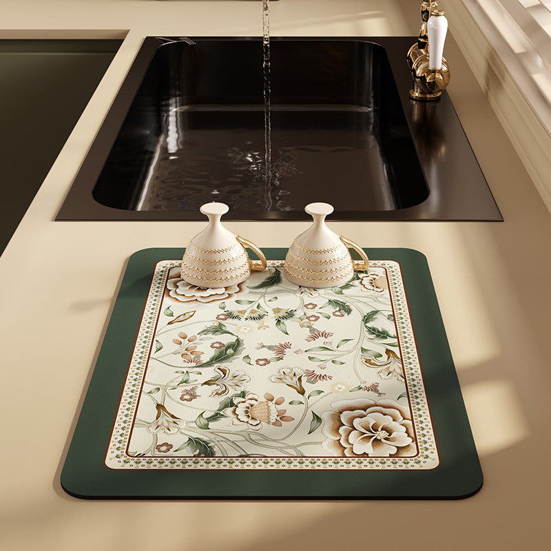 elegant flower bathroom coaster