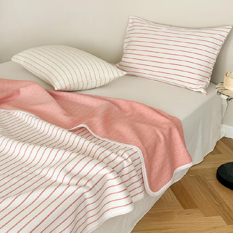 3color casual stripe summer quilt