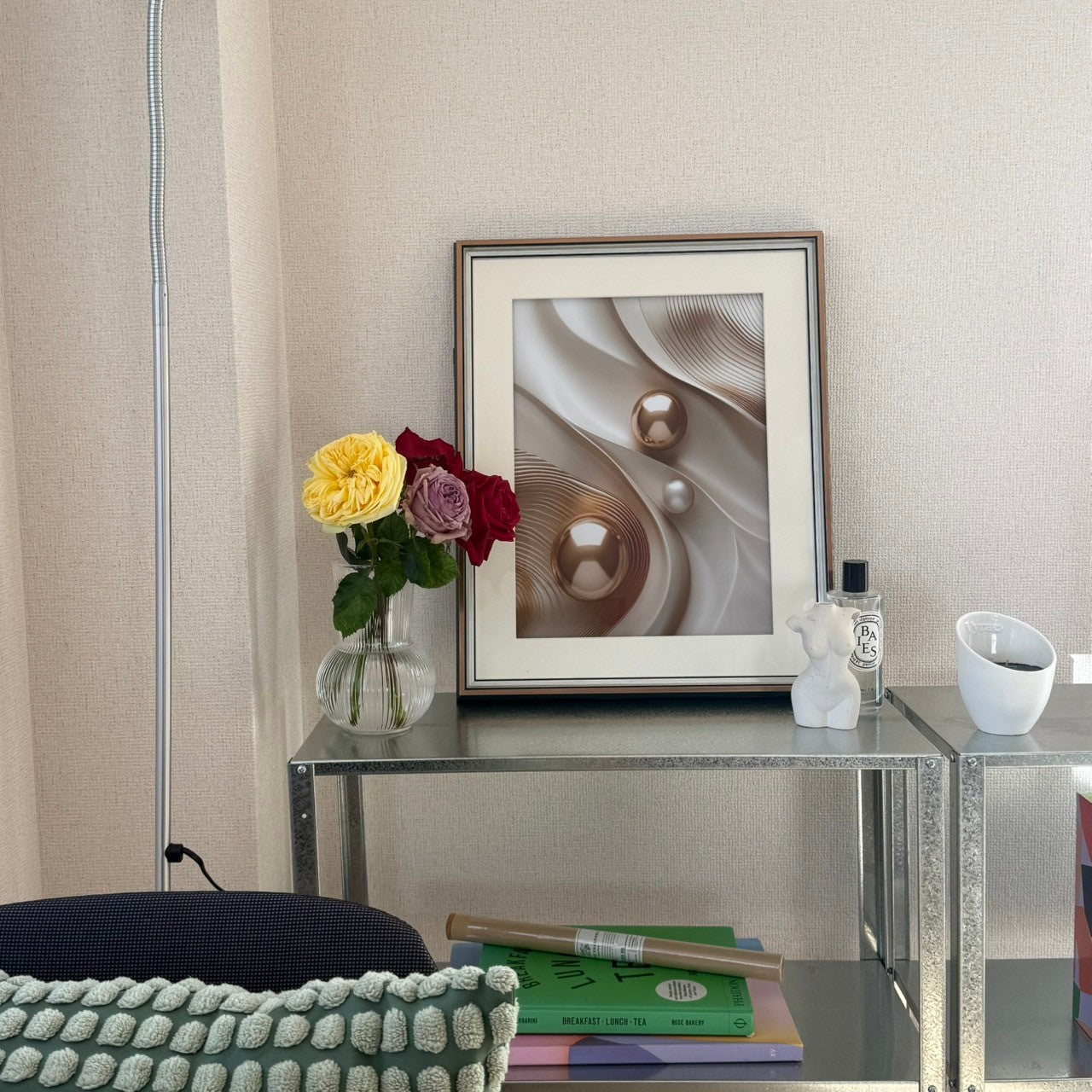【即納】pearl poster & gold frame SET (41×51cm)