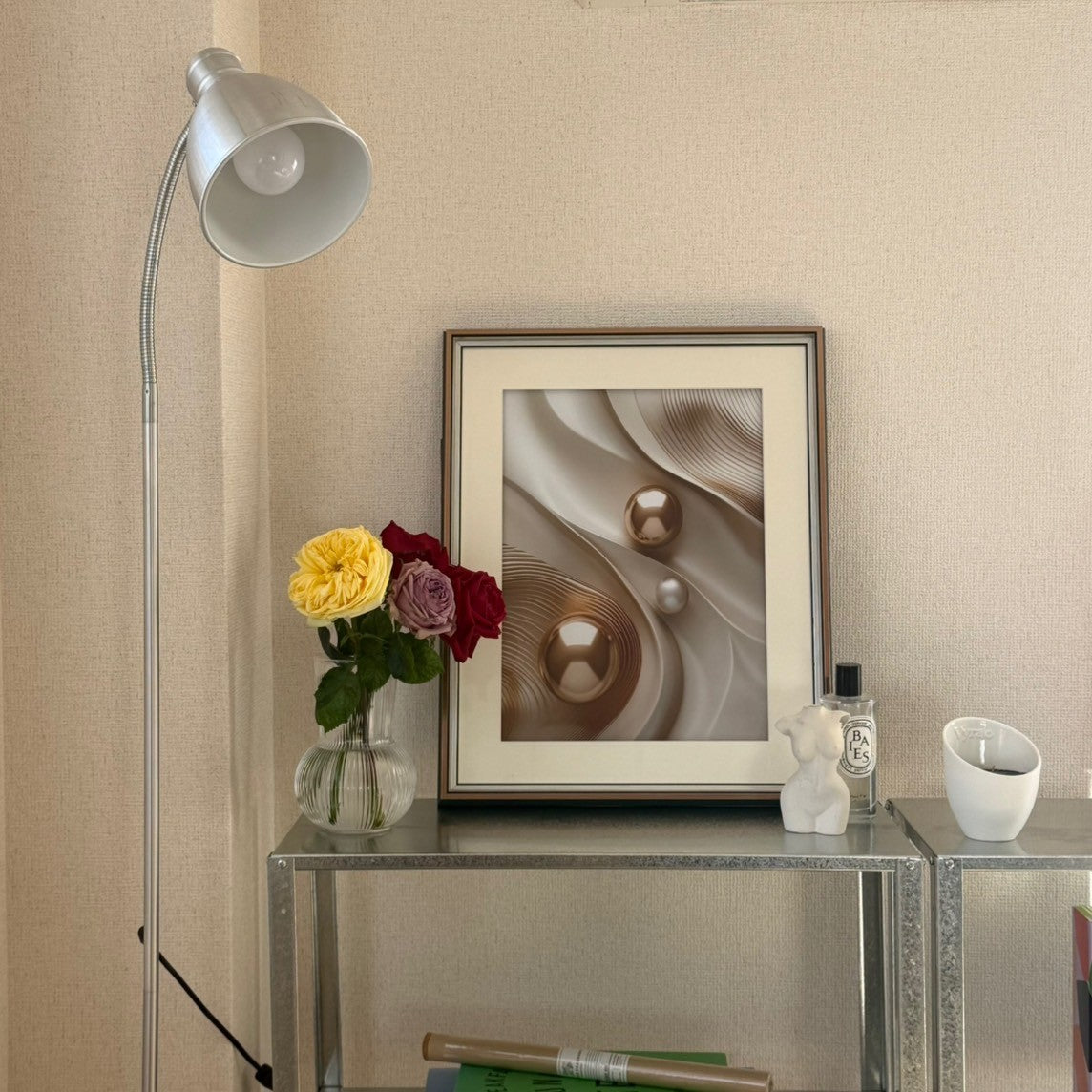 【即納】pearl poster & gold frame SET (41×51cm)