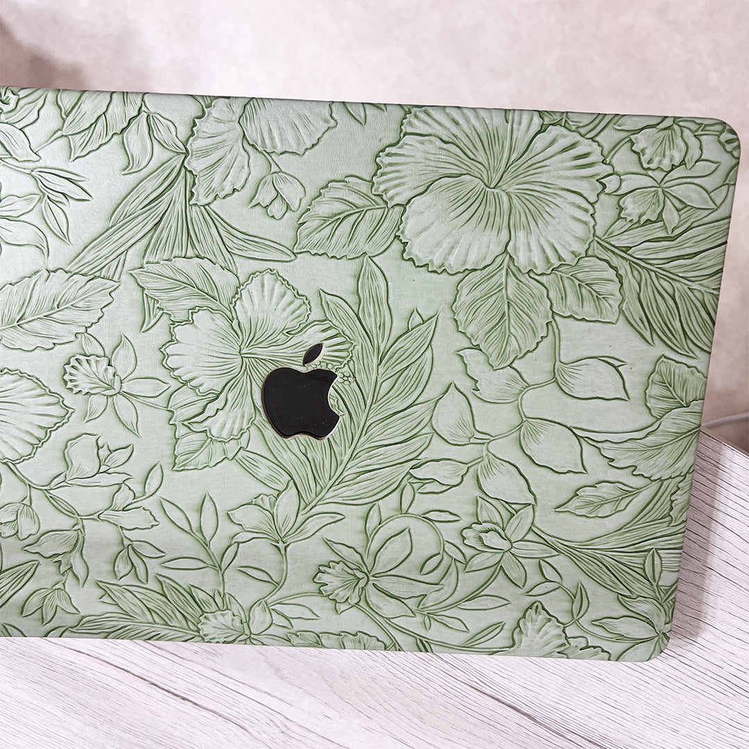 Floral Line Art MacBook Case(2colors)