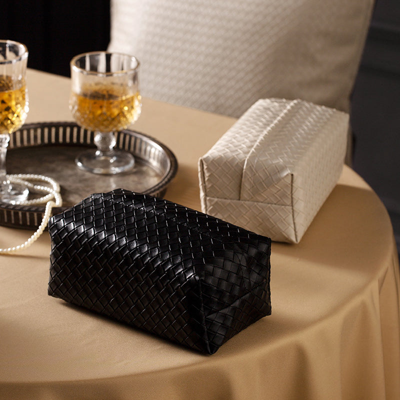 6color leather knitting tissue case