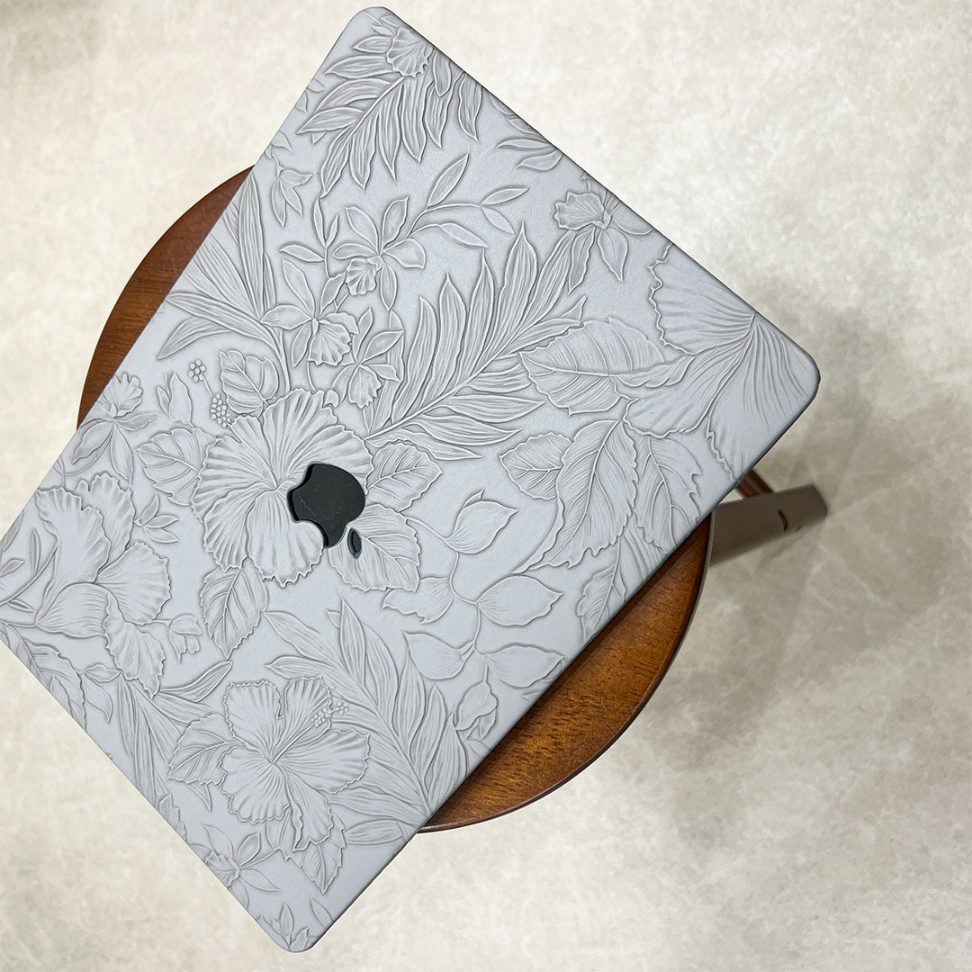 Floral Line Art MacBook Case(2colors)