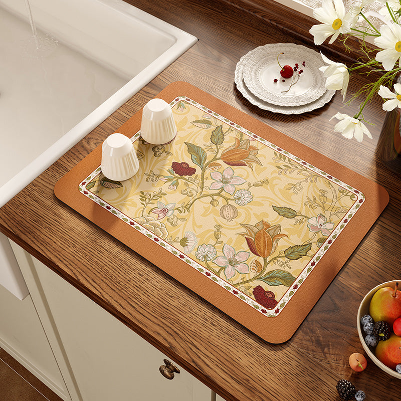 elegant flower bathroom coaster