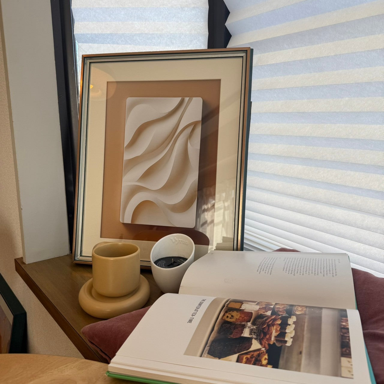 【即納】textured poster & gold frame SET (41×51cm)