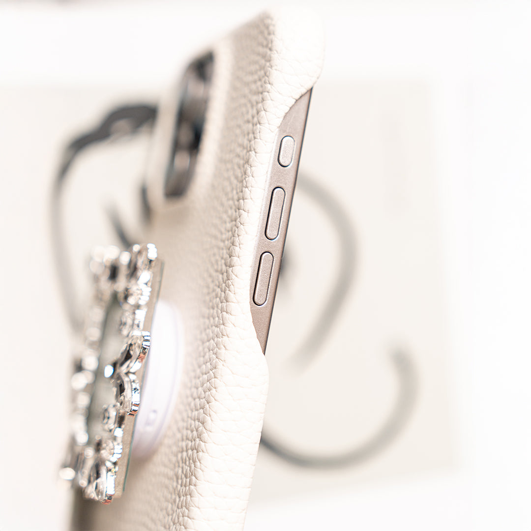 Jeweled Elegance Mirror & Grip iPhone Case