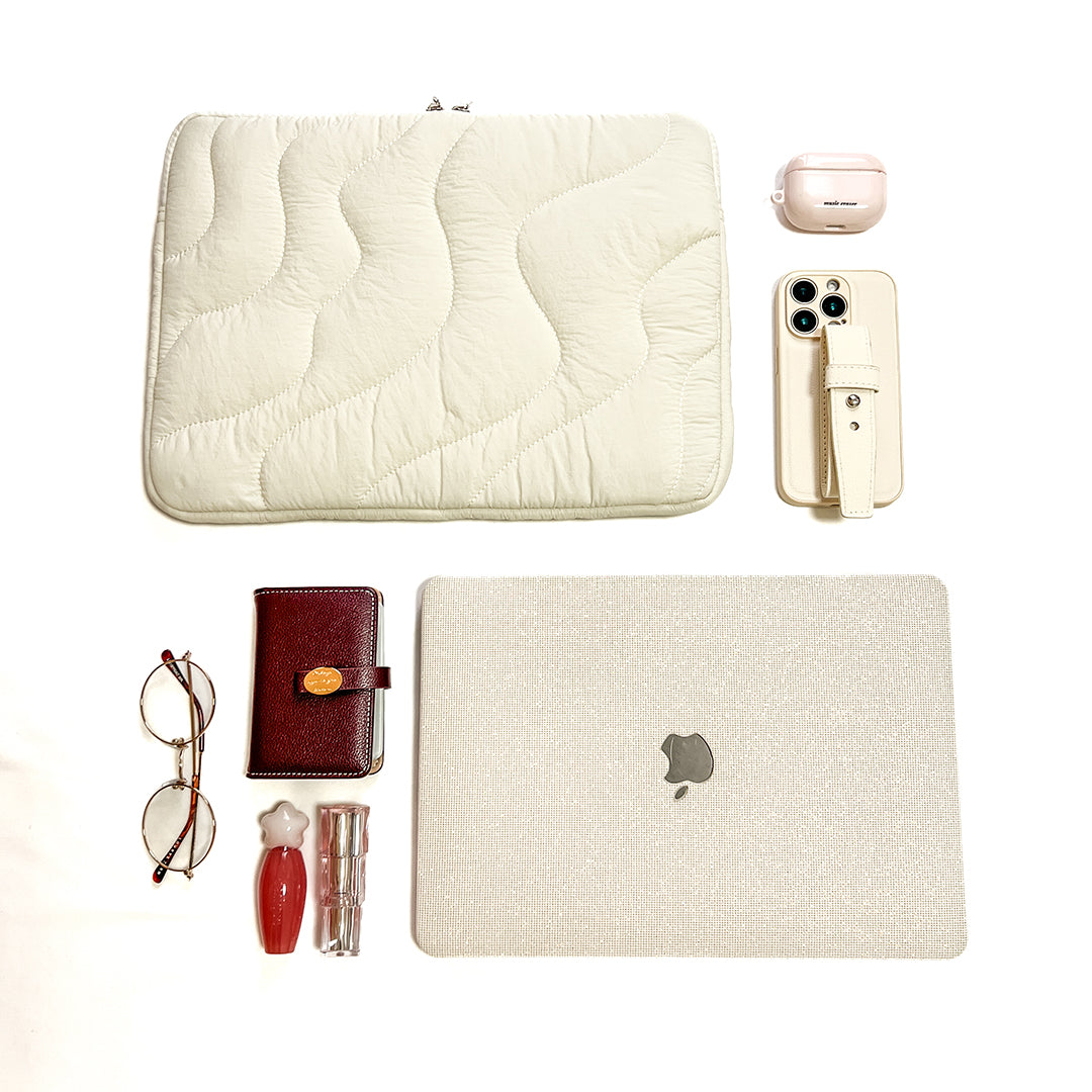 Puffy Quilted Laptop Case for MacBook & Notebook