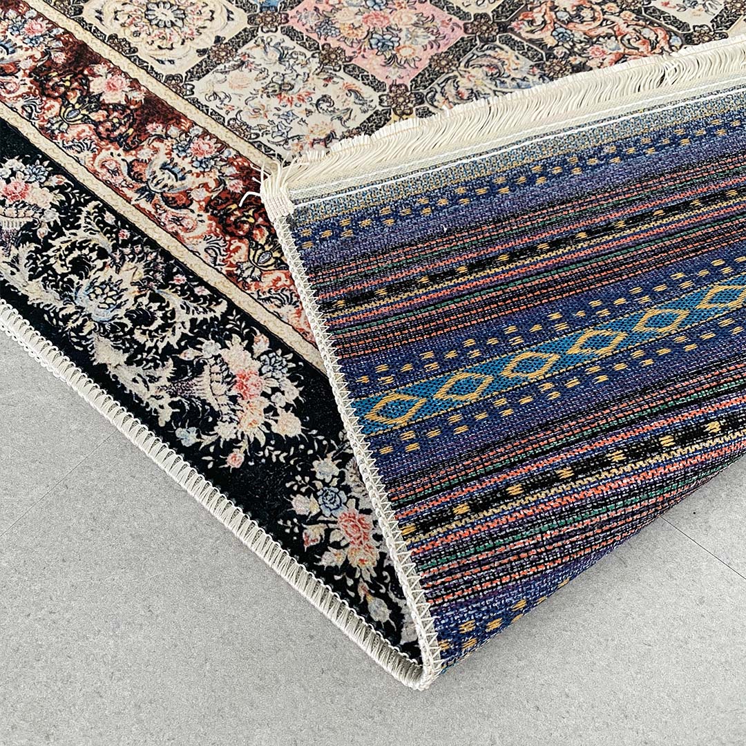【即納】oriental flower rug carpet (120×180cm)