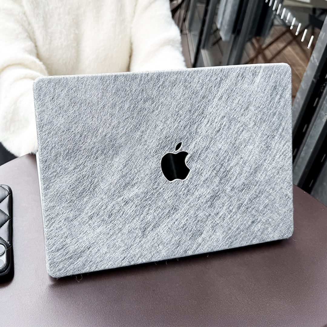 即納】metal silver MacBook case
