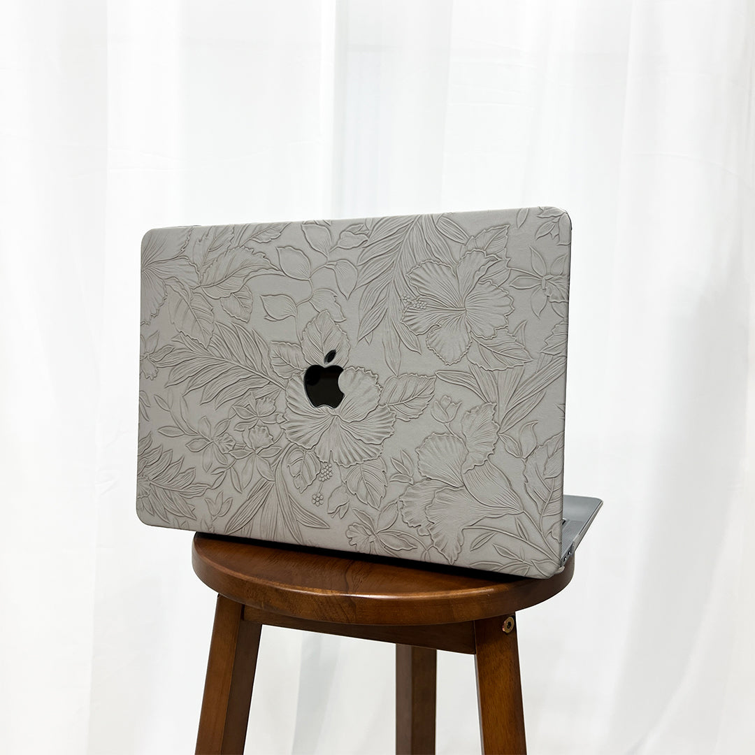 Floral Line Art MacBook Case(2colors)