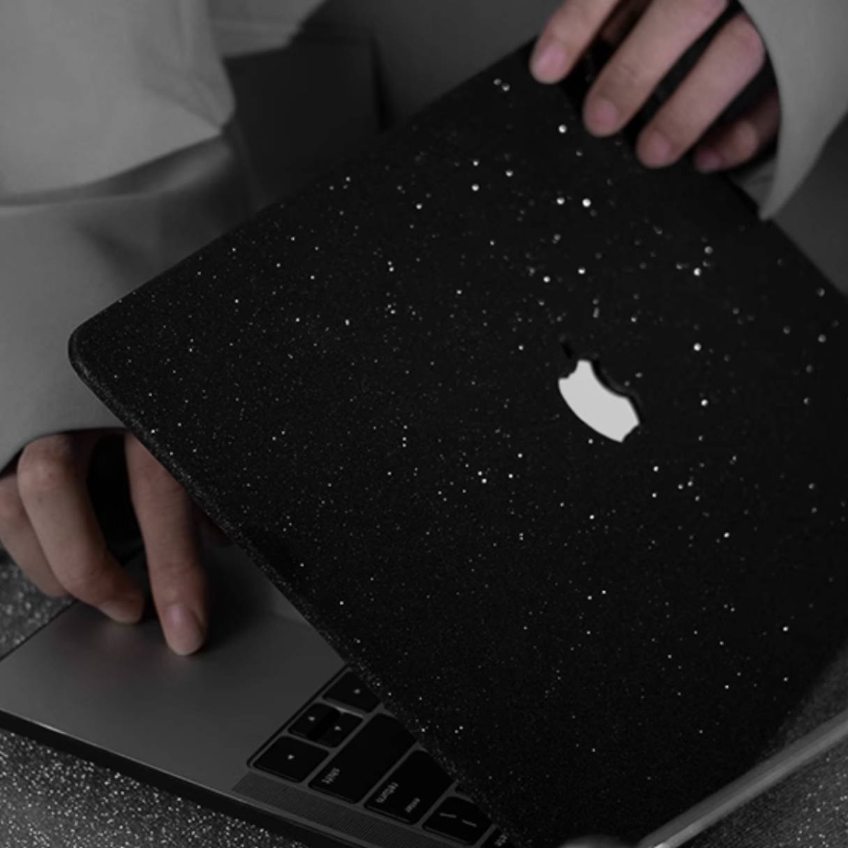 black galaxy mac book case