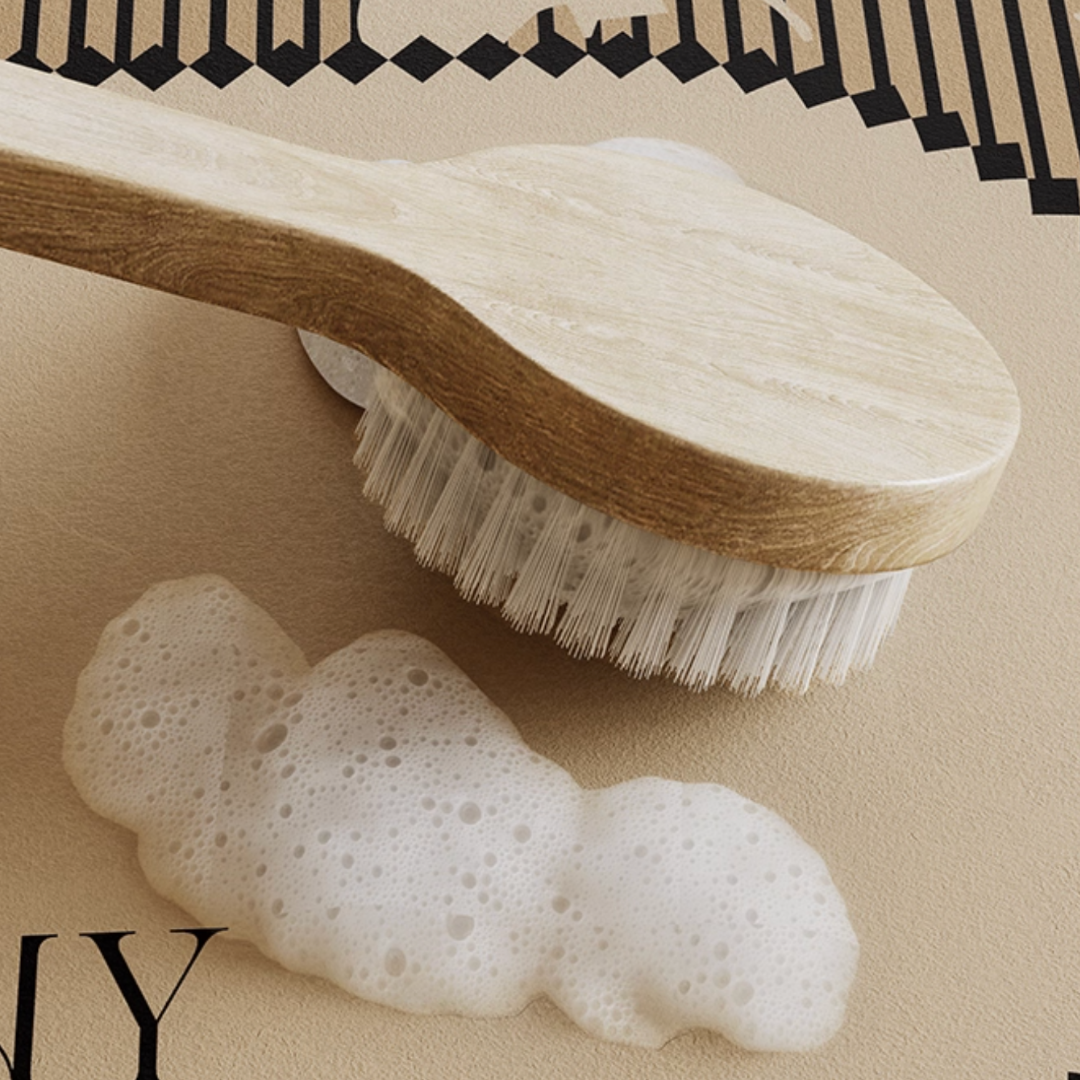 monotone flower bath mat (2design)