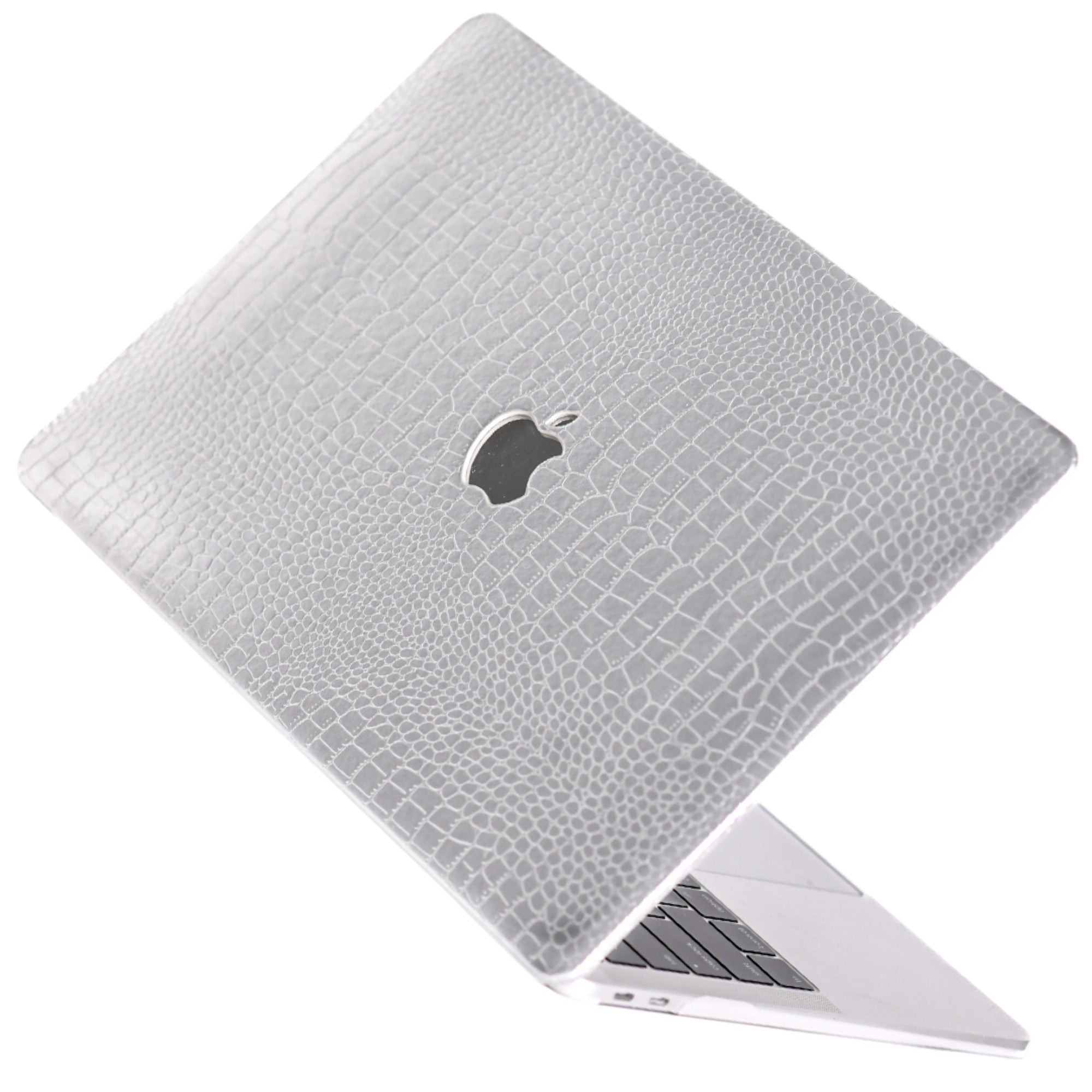 silver crocodile MacBook case