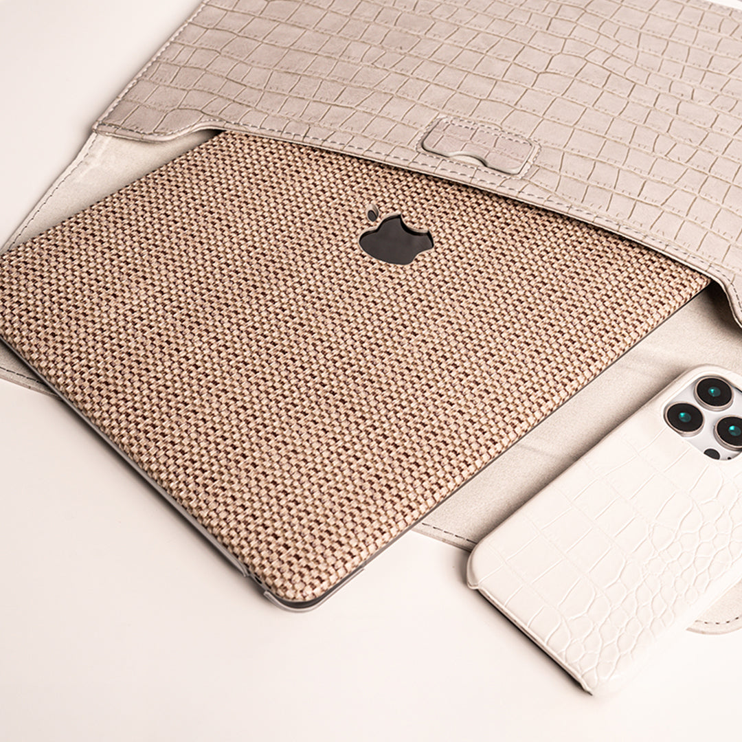 【即納】Natural Weave MacBook Case