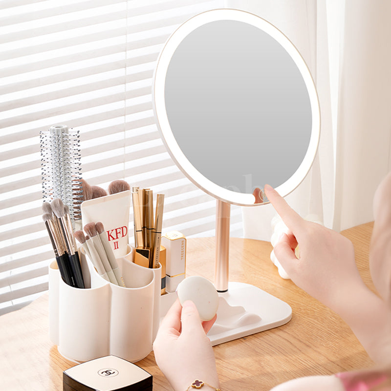 LED makeup mirror with storage (3types)