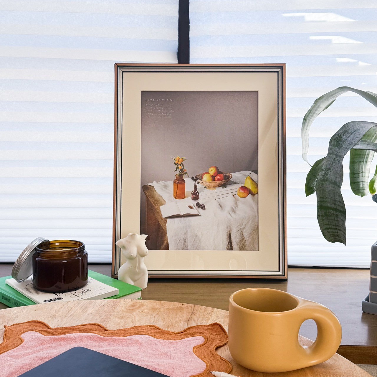 【即納】table poster & gold frame SET (41×51cm)