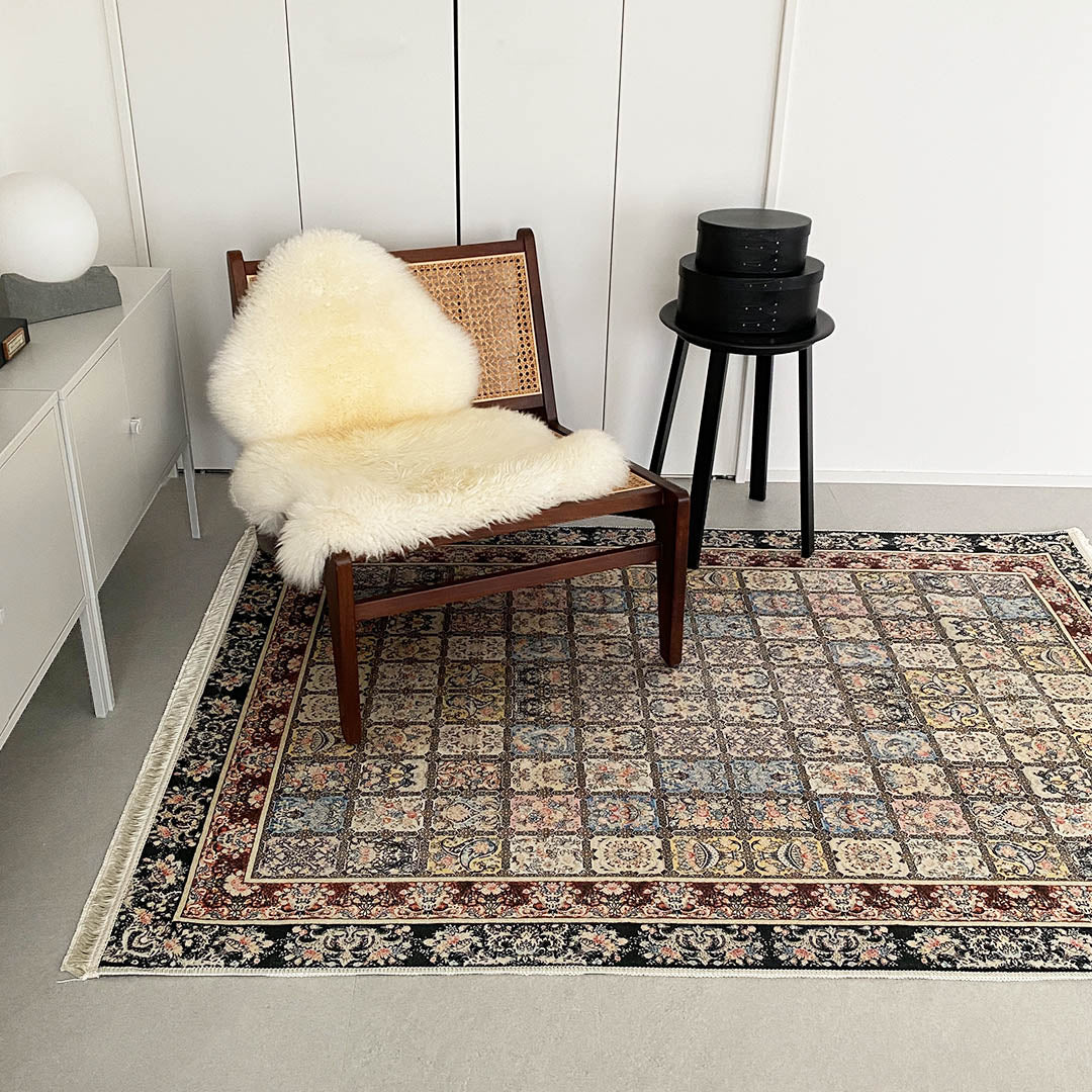【即納】oriental flower rug carpet (120×180cm)