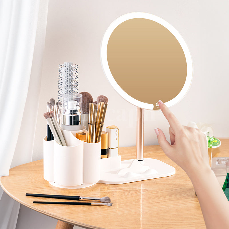LED makeup mirror with storage (3types)