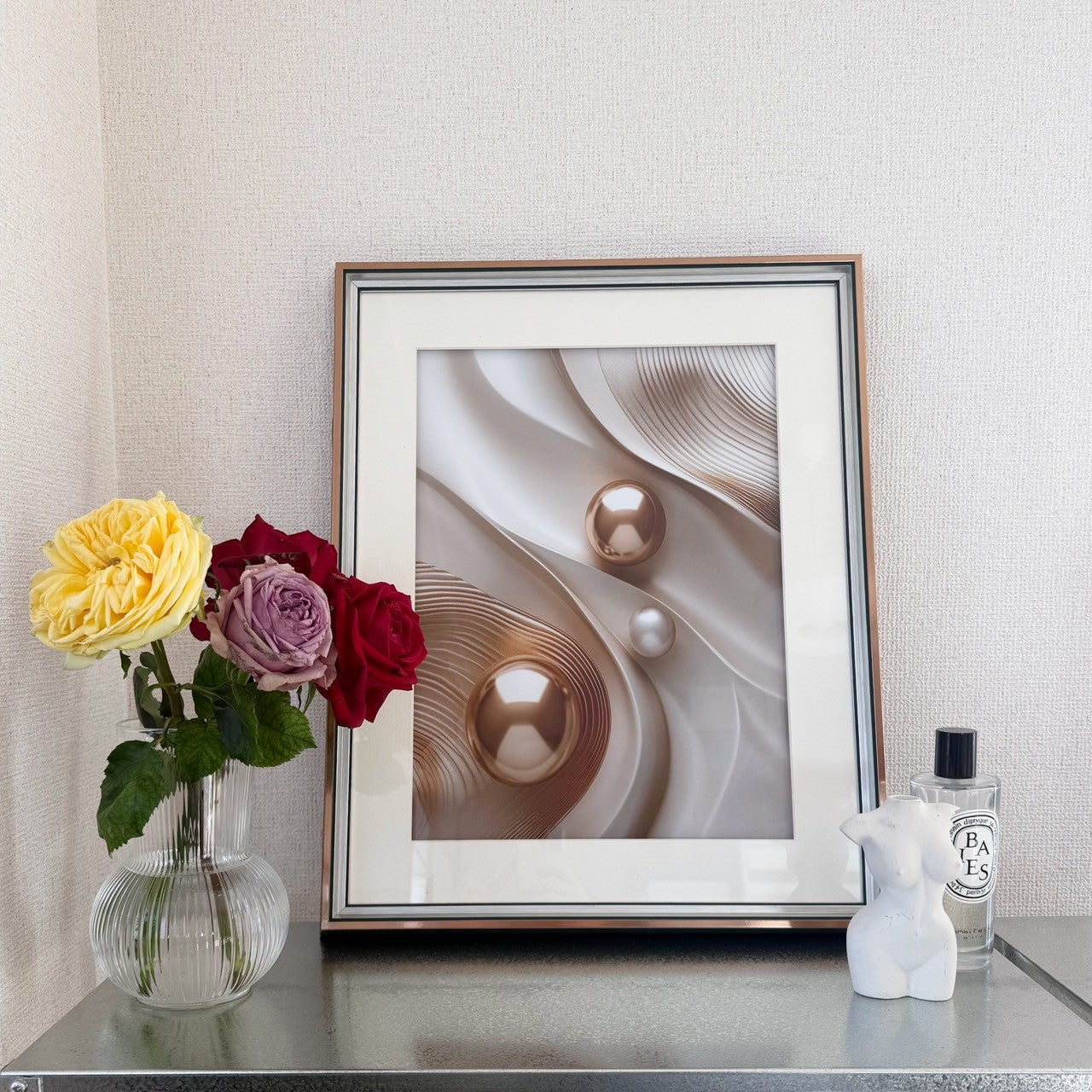 【即納】pearl poster & gold frame SET (41×51cm)