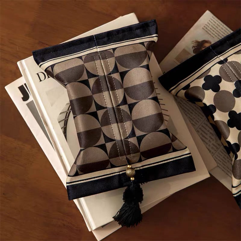 art deco circle tissue case (3design)