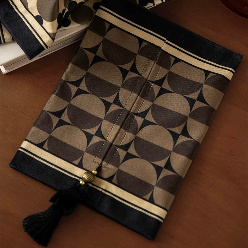 art deco circle tissue case (3design)