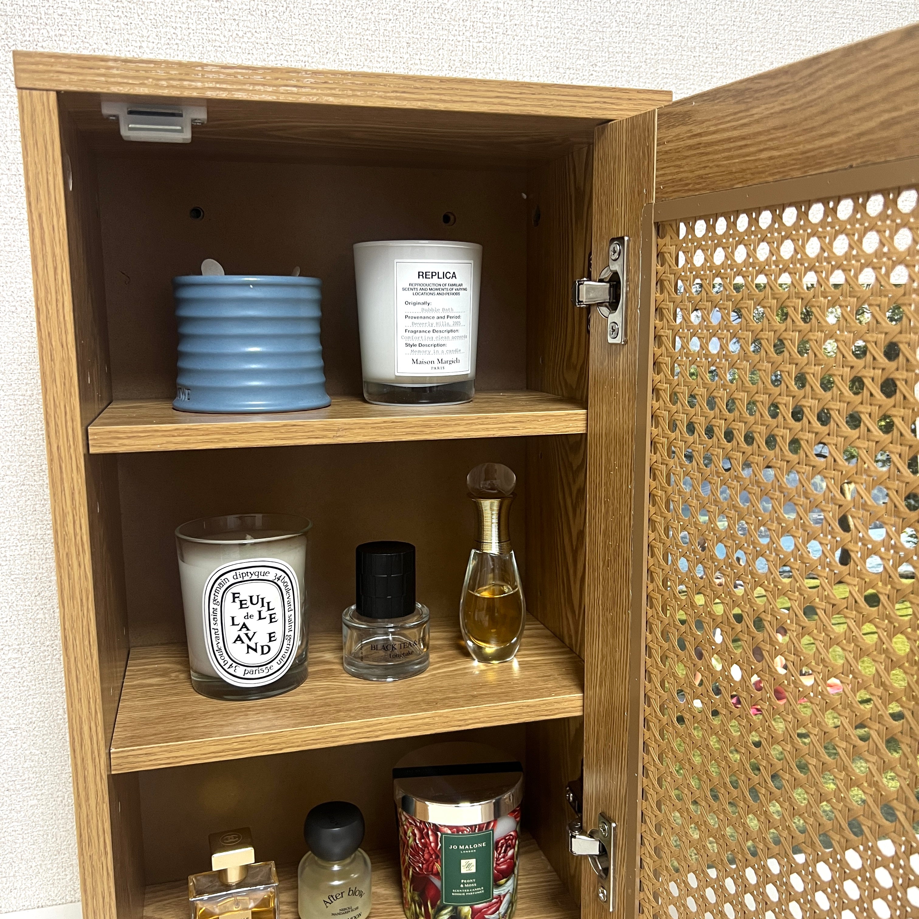 【即納】Cane Weave Rattan Cabinet (2size)