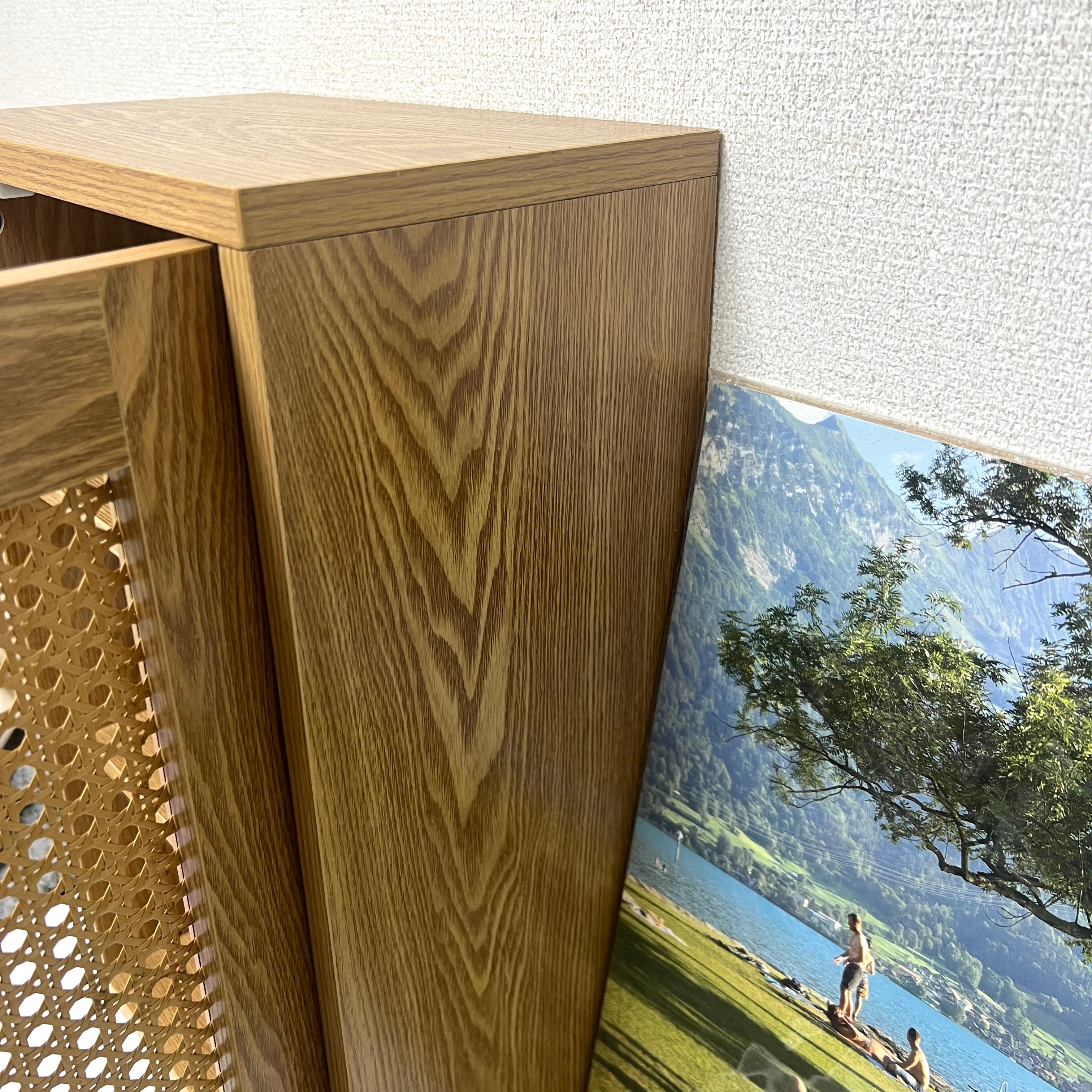【即納】Cane Weave Rattan Cabinet (2size)