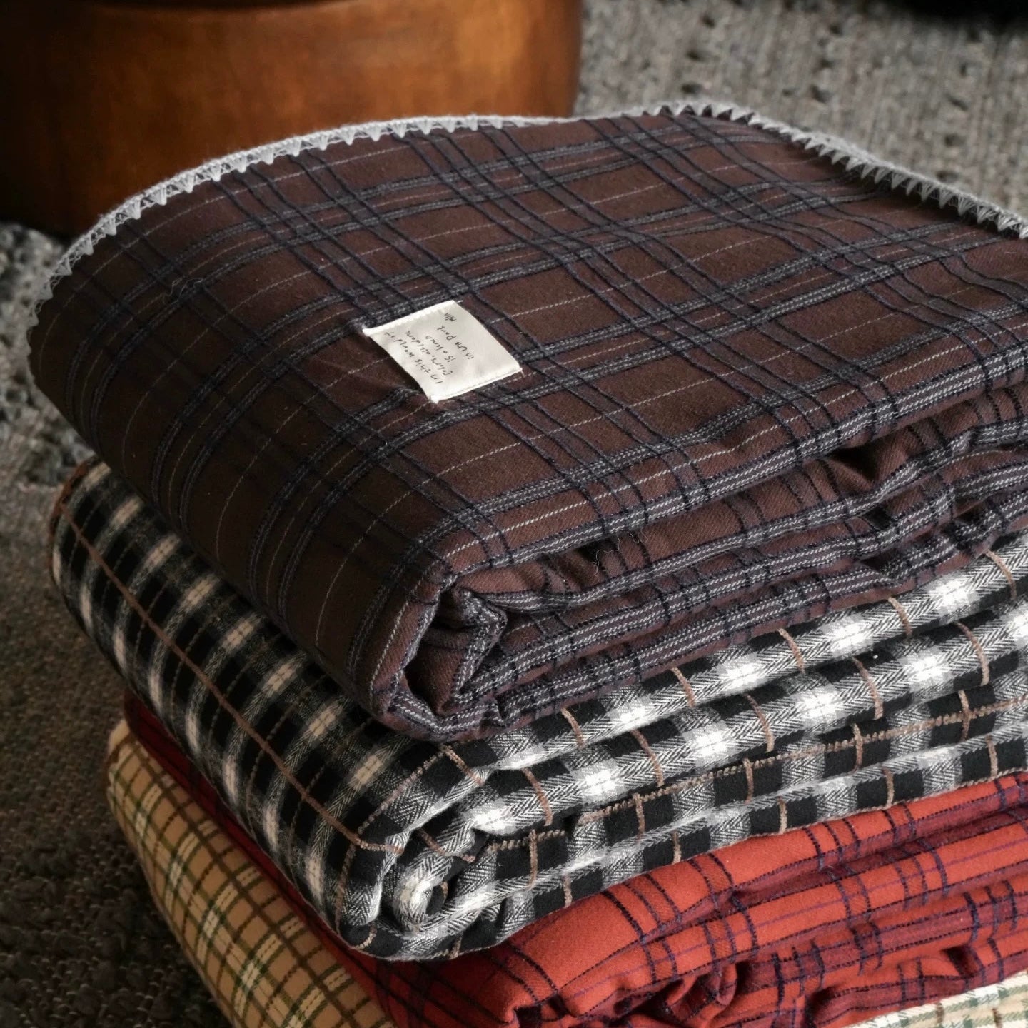 check reversible blanket (4design)