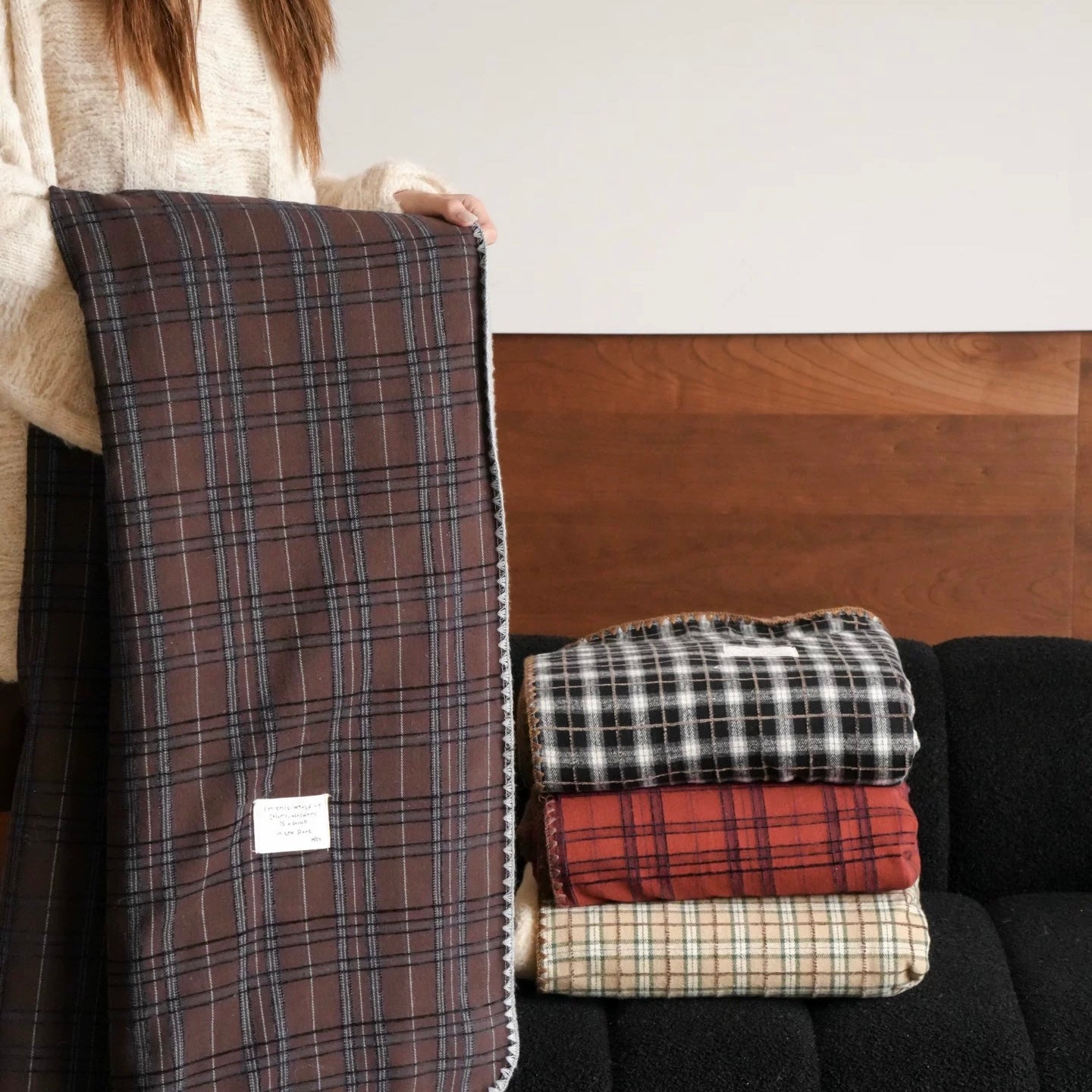 check reversible blanket (4design)